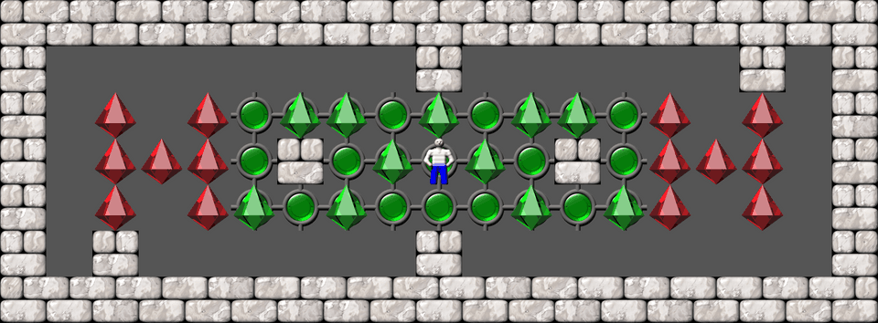 Sokoban Mass Remodel level 184